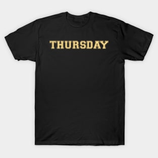 Luxurious Black and Gold Shirt of the Day -- Thursday T-Shirt